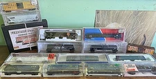 N Scale Rolling Stock Train Freight Car Boxcar, Tanker, Gondola, & Grain