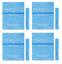 4 Vial Sample VERSACE EAU FRAICHE Cologne Men 0.03 oz 1 ml Eau de Toilette Spray