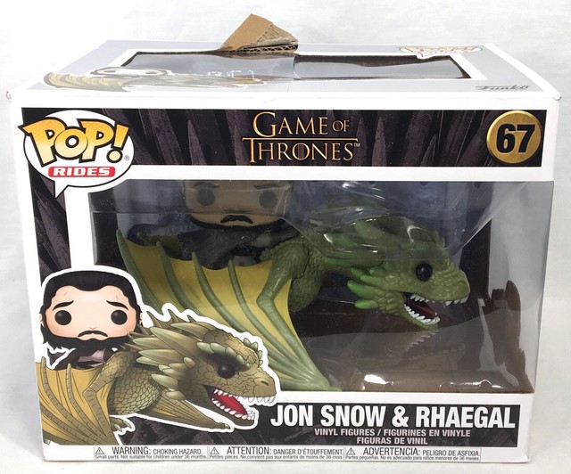Funko Pop Vinyl Game of Thrones S8 Jon Snow With Rhaegal Figure #067 for sale online | eBay