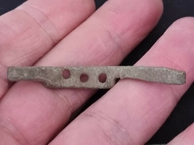 Römischer Bronze Schlüssel gefunden in Yorkshire Großbritannien, wie gefunden ungereinigter Zustand LA134w
