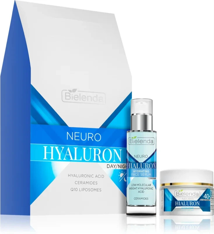 Bielenda Neuro Hyaluron Set Anti-Wrinkle Cream 40+ 50ml Rejuvenating Serum 30ml
