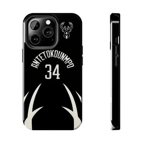 Giannis Antetokounmpo Milwaukee Bucks - Basketball iPhone und Samsung Hülle schwarz - Bild 24 von 43