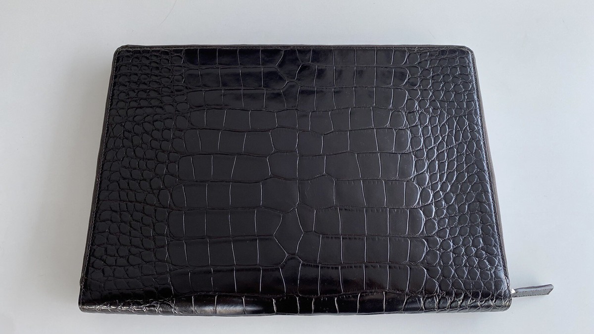 mont blanc leather folio