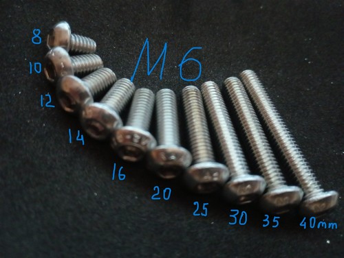 Tornillo de cabeza de botón M6x1.0 8 mm-40 mm acero inoxidable ISO: 7380 A2 18-8 - Imagen 23 de 31