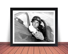 Framed TED WILLIAMS Photo Picture NAVY PILOT WWII World War II - 8x10 11x14 (W1)