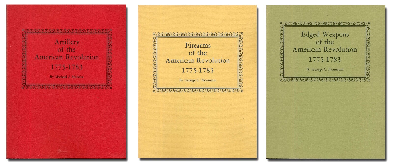 3 Monographs on Weapons of the American Revolution 1775-1783  W11