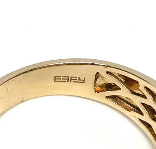 Effy 14k Yellow Gold Men's Signet Black Diamond Ring $6,395 - Picture 9 of 9