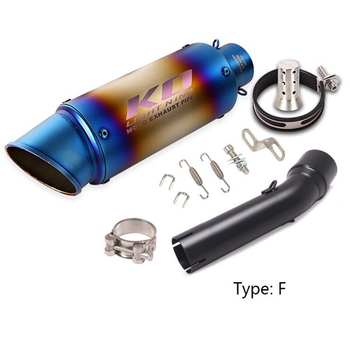 For Honda Rebel 500 300 2017-2023 Slip-on Exhaust Set Mid Pipe 51mm Muffler Tips - Picture 10 of 12