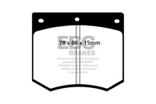 EBC Ultimax Front Brake Pads for Ford Cortina Mk3 1.3 (70 > 74)