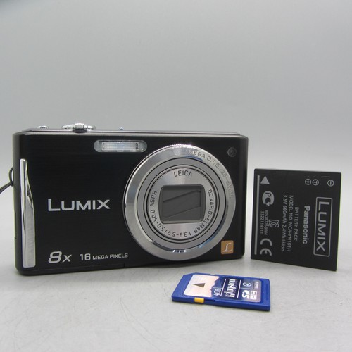 Panasonic Digital Camera Lumix DMC-FS35 16.1MP Black Tested