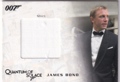 James Bond Single Costume / Relic Card QC24  A Piece of James Bond's Shirt