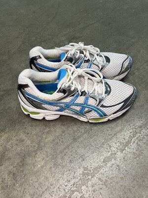 ASICS Gel Cumulus 12 Running Shoes White BlueT0A7N Women's US