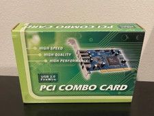 NEW SEAL 3-port USB-2.0  2-port Firewire PCI Combo Card
