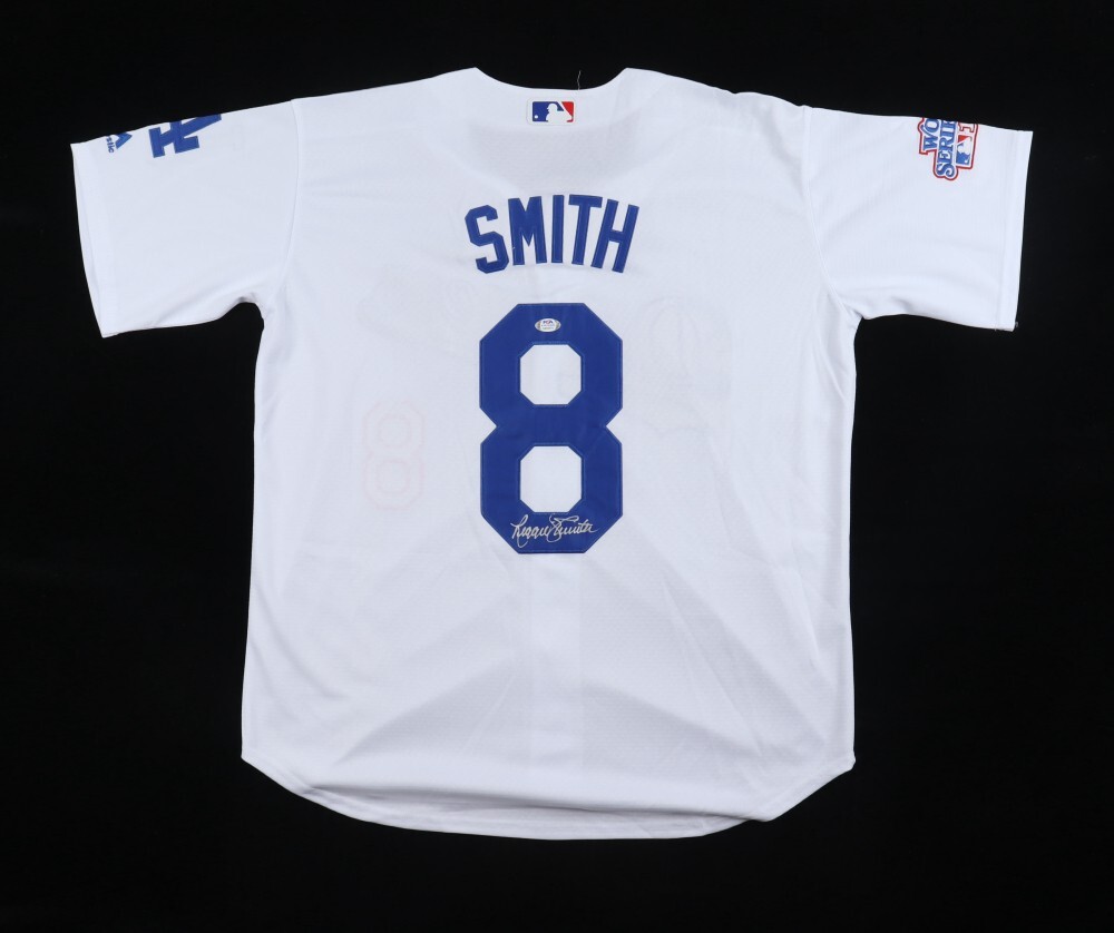 Reggie Smith Autographed Signed Los Angeles Dodgers Jersey (PSA COA) 1981 World Series Patch 