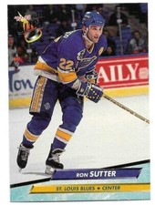 RON SUTTER 1992-93 FLEER ULTRA CARD NM-MT CONDITION