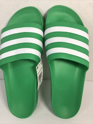 adidas adilette aqua slides green