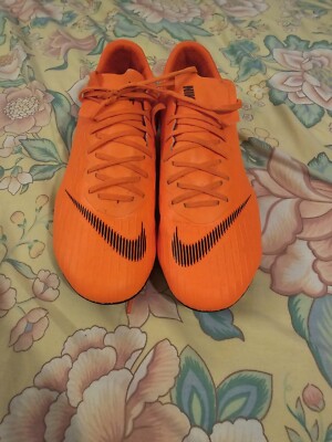 Nike Mercurial Vapor 12 PRO FG ACC Orange Soccer Cleats Shoes Size