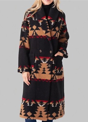 Women's Yellowstone Beth Dutton Kelly Reilly Season 5 Printed Black Long  Coat | eBay