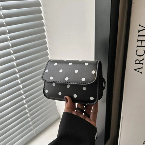 PU Material Mini Shoulder Bag Polyester Lining Mini Square Bag Ladies - Picture 10 of 14