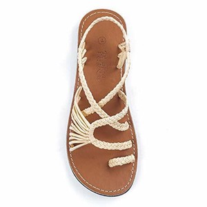 plaka flat sandals for women palm leaf