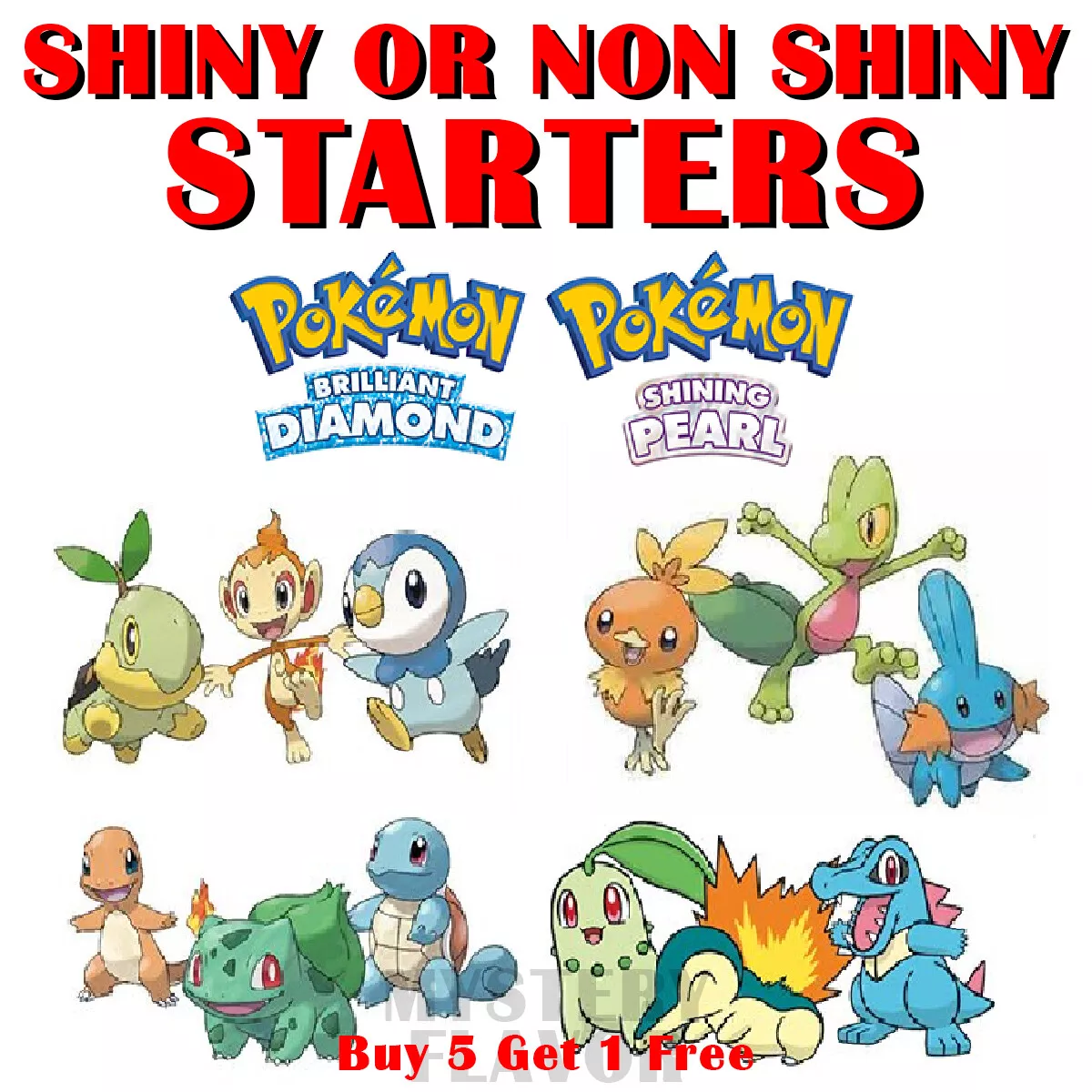 Pokemon Brilliant Diamond & Shining Pearl: How to Get Shiny Starters