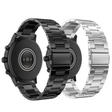 Fossil Men's Gen 6 5 5E 4 Watch Band, 22mm Solid Stainless Steel Strap Wristband