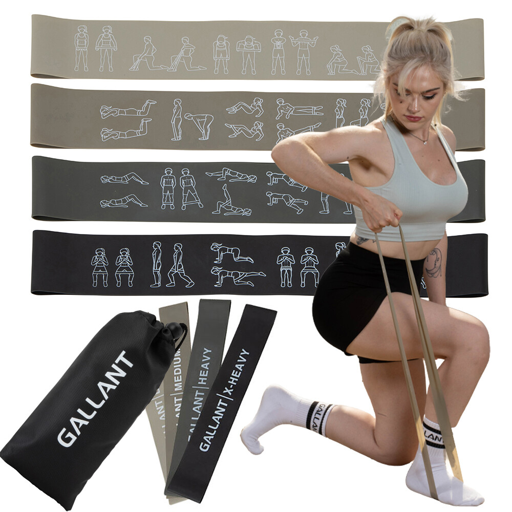 Resistance Bands Loop Set Latex Exercise Sports Fitness Home Gym Yoga  Workout