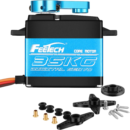 35KG Servomotor 7,4V Hochspannung Wasserdicht Hohes Drehmoment RC Servo Vollmetall Ge - Bild 9 von 12