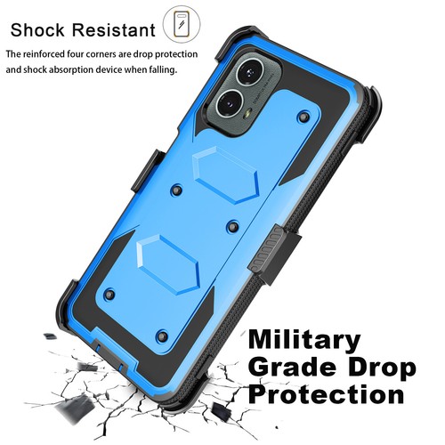 For Motorola Moto G 5G 2024 2023 Phone Case + Screen Protector Belt Clip Cover - Picture 24 of 34