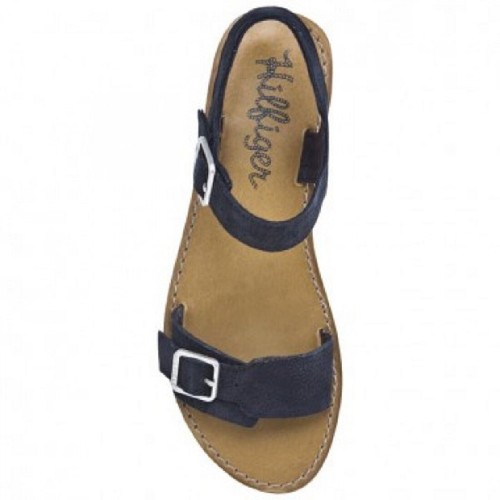 Tommy Hilfiger Girls Sandals Size 11 Eu 29 Navy Leather Brand New Summer Shoes - Picture 3 of 6
