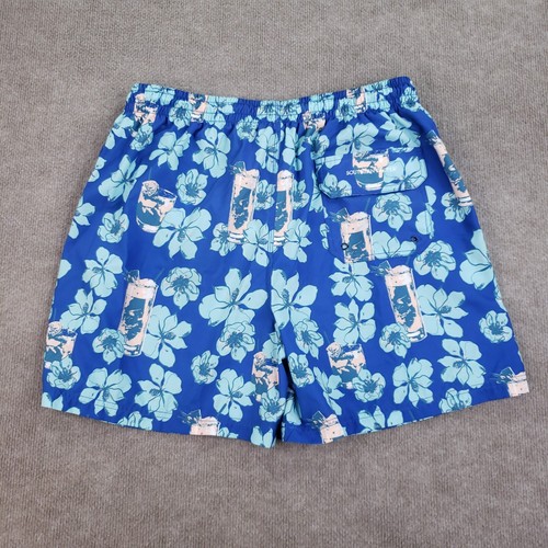Southern Proper Swim Trunk Men Large Blue Lined Drawstring Stretch Elastic Waist - Picture 14 of 15