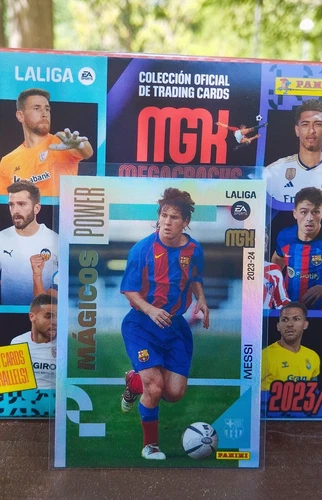 MESSI MAGICOS POWER FC BARCELONA MEGACRACKS 2023-24 PANINI PARALLEL 💵⚽🇪🇦