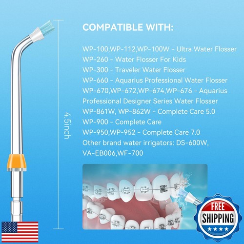 Hwxtoxy Replacement Tips for Waterpik Water Flosser, Plaque Seeker Replacemen - Picture 2 of 5
