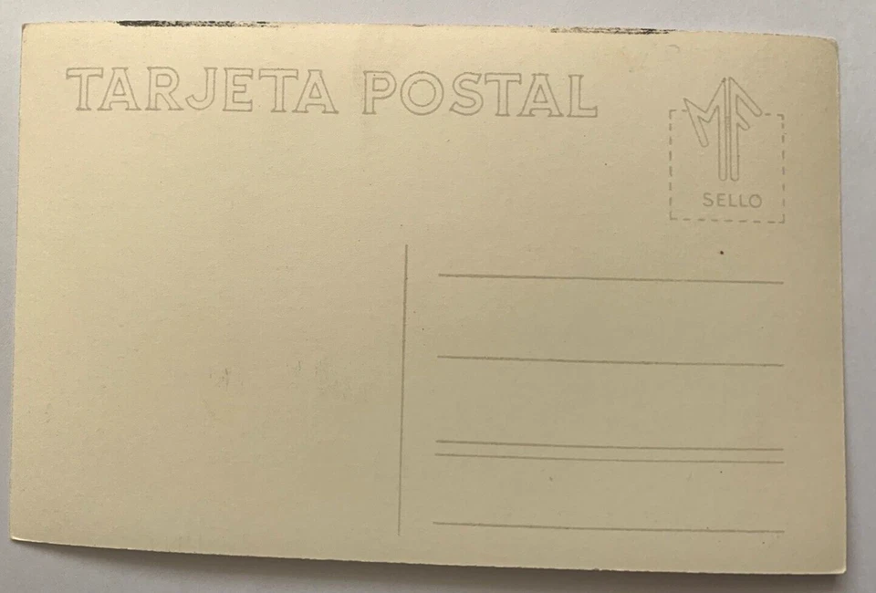 Foto postal real molino de caña de azúcar El Ingenio Ciudad Mante México RPPC Foto 3 de 3