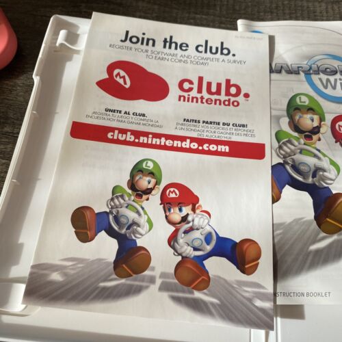 Mario Kart Nintendo Wii Case and Manual Only NO GAME Cart Game Authentic OEM - Picture 4 of 4
