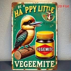 Vintage Style Tin Metal Sign Iron Be a Happy Little Vegemite 8x12