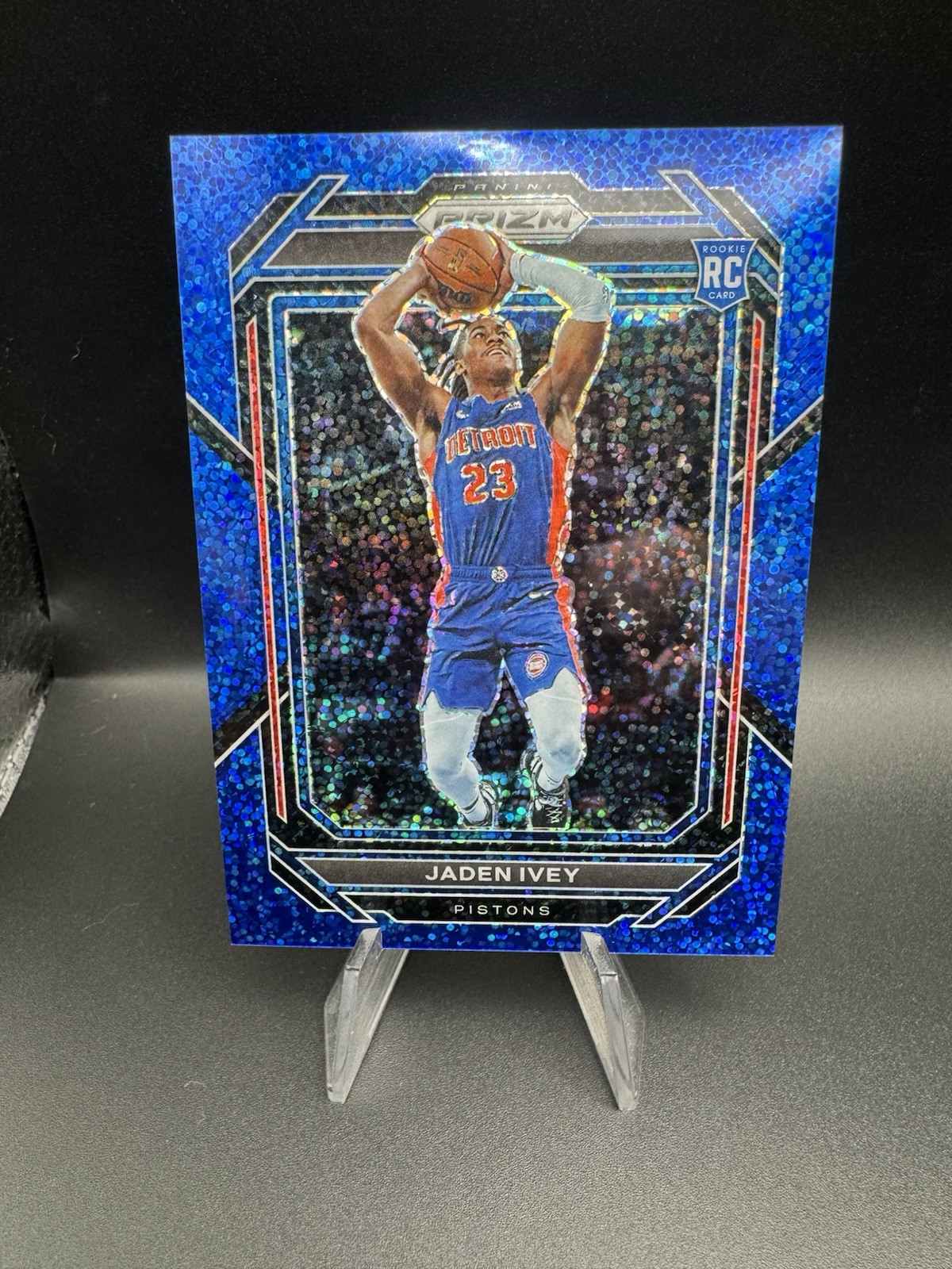 2022-23 Panini Prizm Jaden Ivey Blue Sparkle /144 Rookie RC Pistons #256