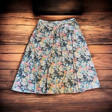 Vintage Romantic Paisley Floral Skirt 1990s Sz Md Women s Union Made Pretty