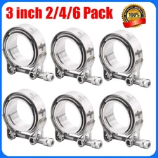 3 inch Stainless Steel V-Band Clamp &Flange Kit for Muffler Exhaust Downpipe