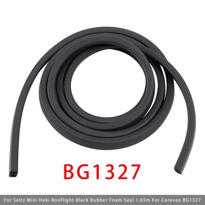 Rooflight Black Rubber Foam Seal 1.65m BG1327 Für Heki Mini