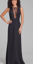 NWT Hayley Paige Occasions Style 5866M Size 10 Black Prom Mob