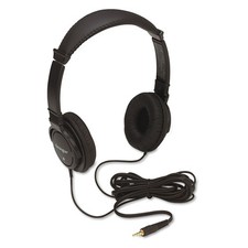 Kensington Hi-Fi On-Ear Headphones with 9-Foot Cord, 3.5 mm/9ft cord, Black
