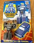 Vintage Go-Bots Scratch Figure Tonka 1984 on Card Go Bot Gobot transformer
