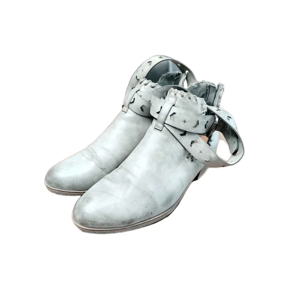 Rampage женщин ботильоны Ram Trinity круглый носок молнии кожи серебро размер 11 М - Изображение 2 из 4