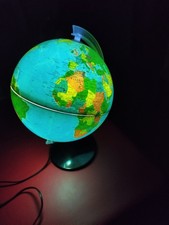 Ancien GLOBE TERRESTRE LUMINEUX  vintage MAPPEMONDE