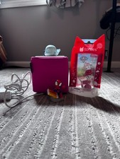 Tonies Toniebox Pink Audio Box Player, 3 Characters & Charger - Working!