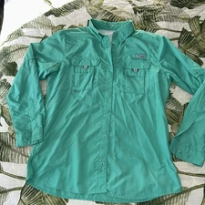 WOMENS COLUMBIA PFG PERFORMANCE FISHING GEAR SHIRT Long Sleeve Nylon