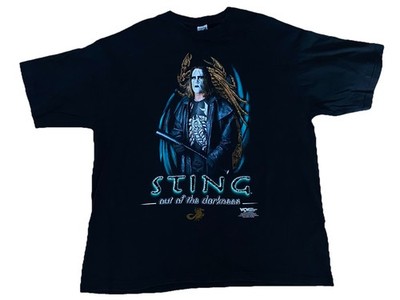 Vintage 1999 WCW Sting  Out of the Darkness  T-Shirt 3XL T-America Crow Era  