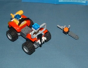 CITY, FIRE SETS 4427 ATV / 60000 MOTORCYCLE / 30368 WATER SCOOTER - LEGO - USED