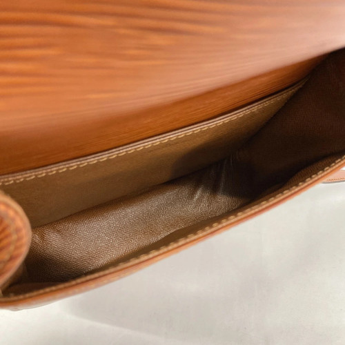 Auténtico bolso de hombro Louis Vuitton Epi Saint Cloud PM marrón M52213 LV A2354 - Imagen 4 de 14